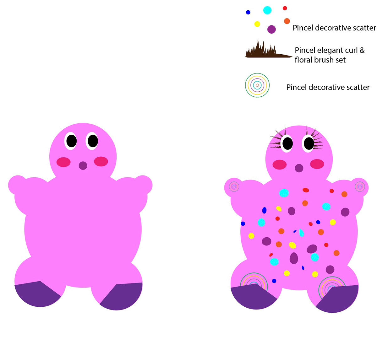 Bubble Gum Character rendition image